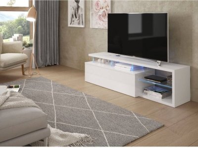 Mesa TV Agape color blanco