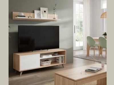 Mueble bajo para Tv con estanteria modelo SANTA