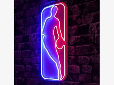 Aplique de pared neón modelo NBA