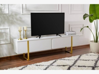 Soporte TV acabado blanco modelo LIZZIE