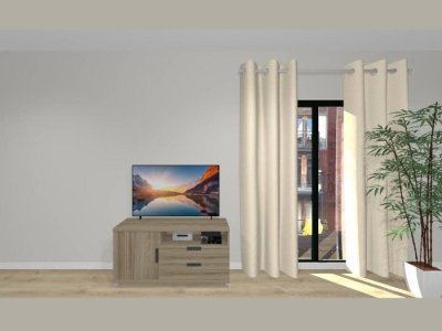 Mueble bajo para TV con ruedas modelo SONTO